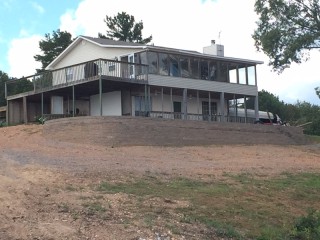 Retaining Wall Built As Support For Foundation