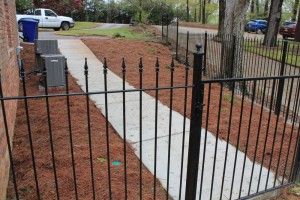 Concrete side walk, iron fence and stairs installations in Birmingham, Al Concrete side walk, iron fence and stairs installations in Birmingham, Al