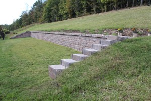 Retaining wall installed in Pelham, Al Retaining wall installed in Pelham, Al